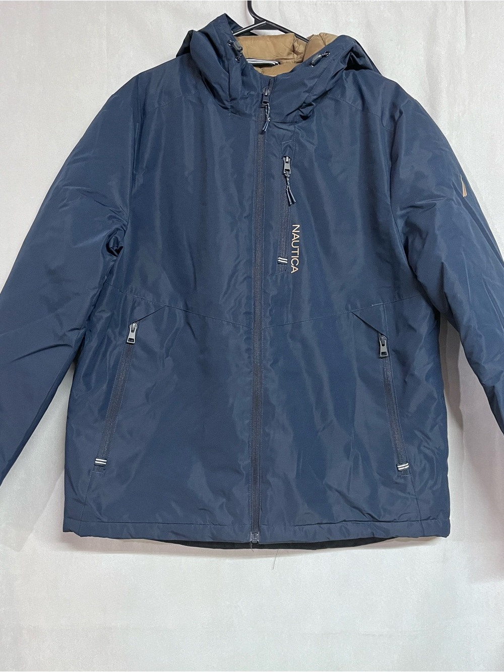 Nautica Navy Hooded Jacket Size Small  NWOT